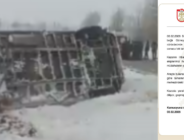 Sivas’ta, Okul Servisi Devrildi