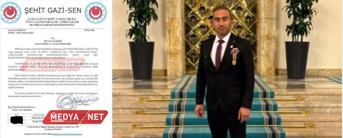 ŞEHİT GAZİ-SEN Sivas İl Temsilciliği görevine Hakan Kaya getirildi