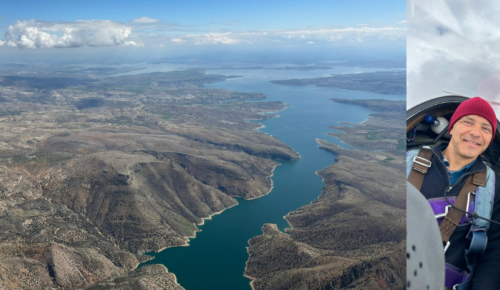 Polonyalı Uçuş Sporcusu Divrği Semalarında Uçuç Yaptı