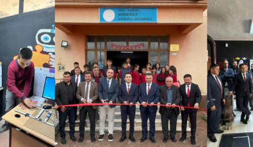 DİREKLİ ORTAOKULU TÜBİTAK 4006 BİLİM FUARI COŞKUYLA AÇILDI