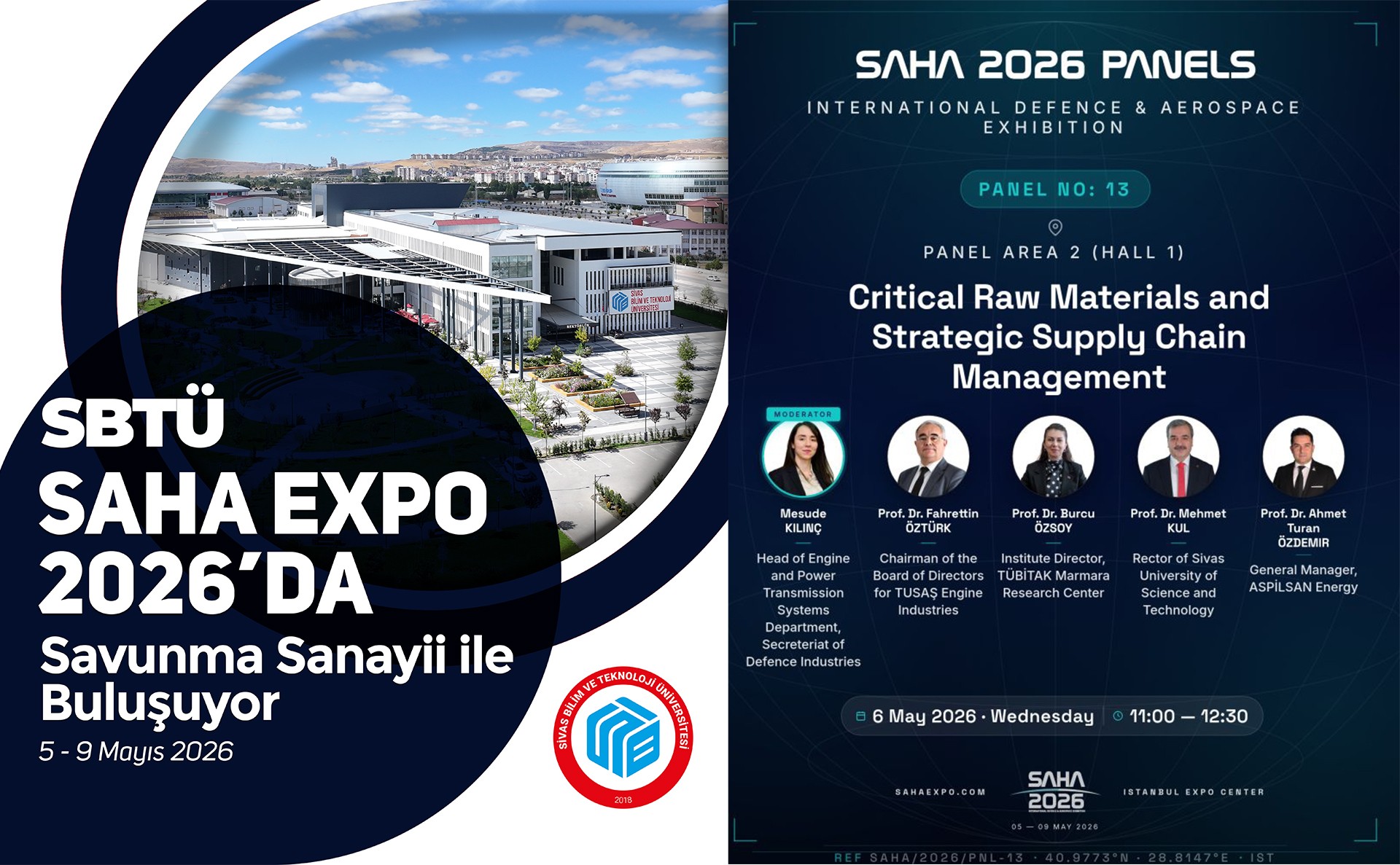 SBTÜ, SAHA EXPO 2026’DA SAVUNMA SANAYİİ İLE BULUŞUYOR