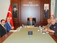 Sivas Valiliği Tarafında Güvenlik Toplantısı Yapıldı