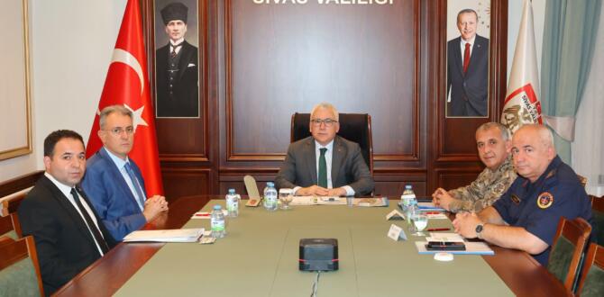 Sivas Valiliği Tarafında Güvenlik Toplantısı Yapıldı