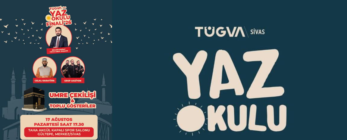 TÜGVA Sivas Yaz Okulu Finali Coşkuyla Kutlanacak