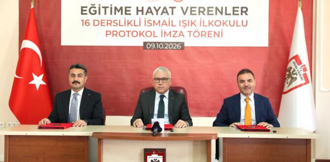 Okul Yapımı İçin Protol İmzalandı